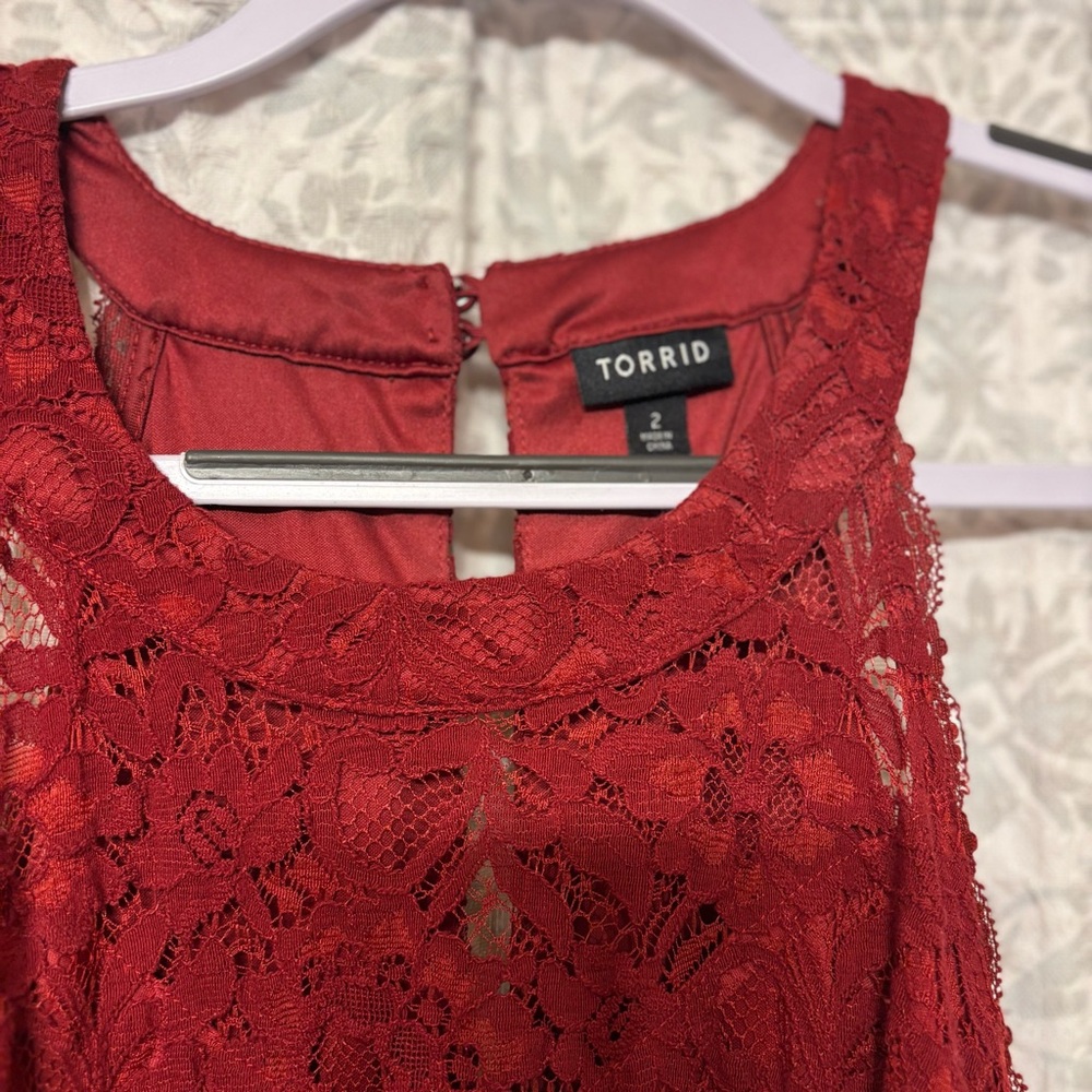 Women’s Torrid Red Tank Top Size 2 - Picture 6 of 10